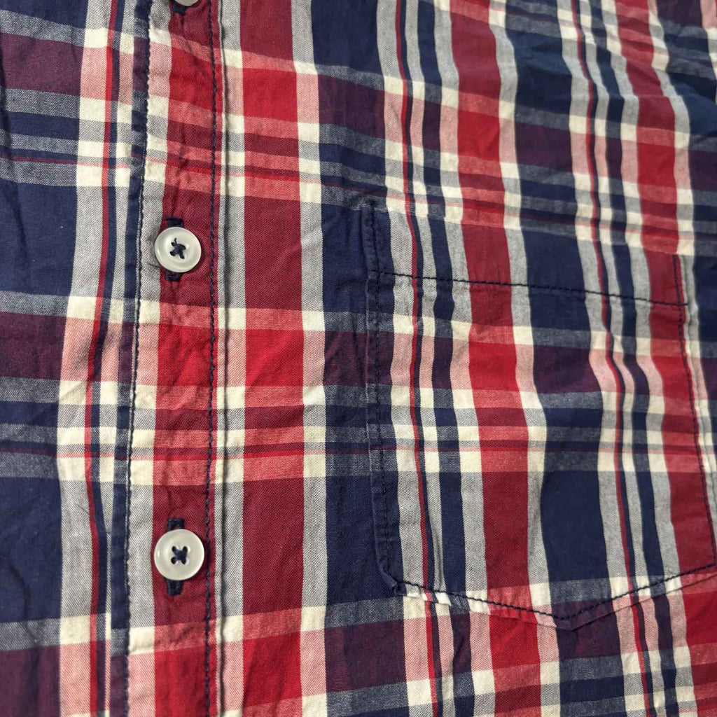 Max Essentials Large Men's Long Sleeve Plaid Shirt 100% Cotton Plaid