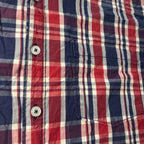 Max Essentials Large Men's Long Sleeve Plaid Shirt 100% Cotton Plaid