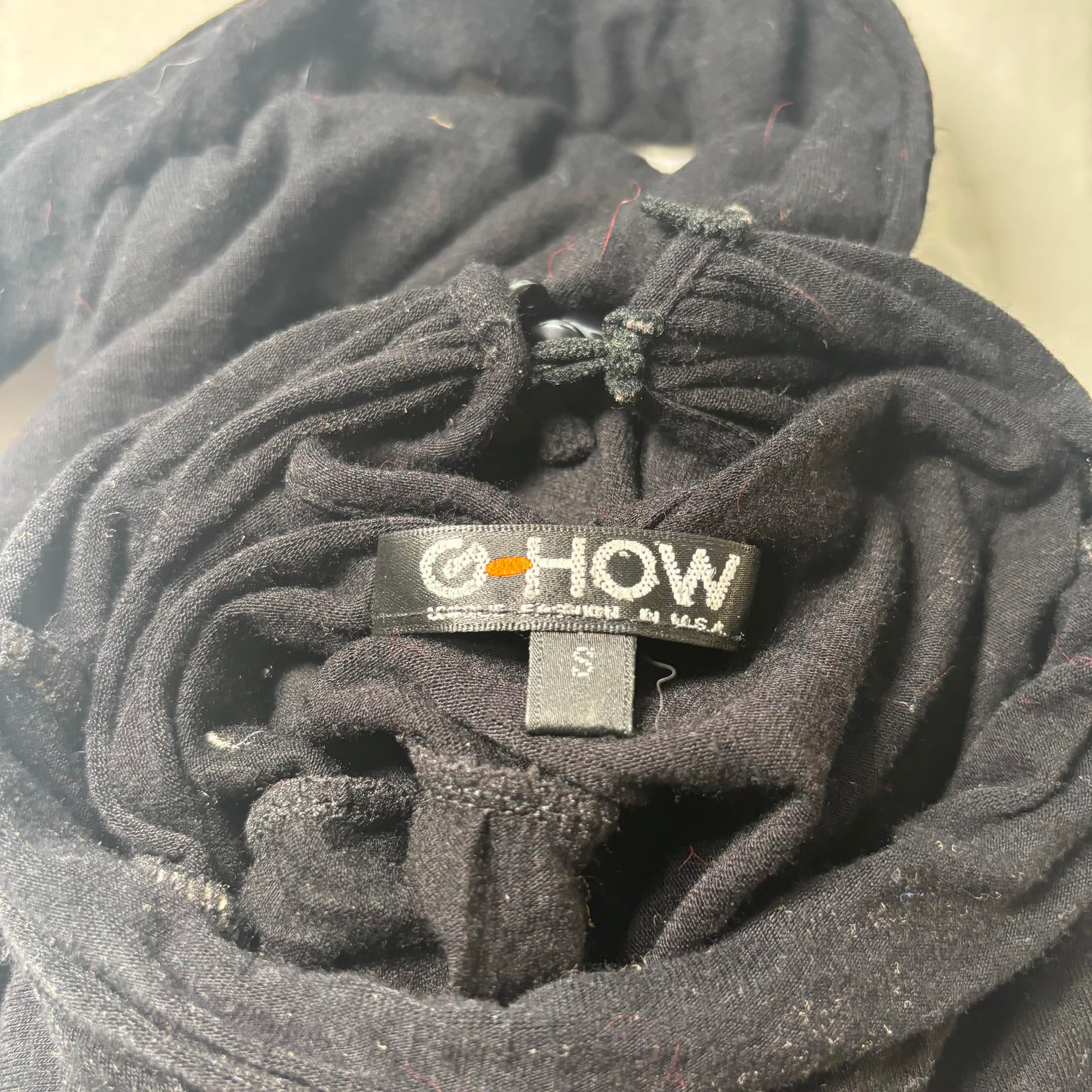 G-HOW Small Black Women's Turtleneck Top with Embellishments - Come Sell Nearly Anything