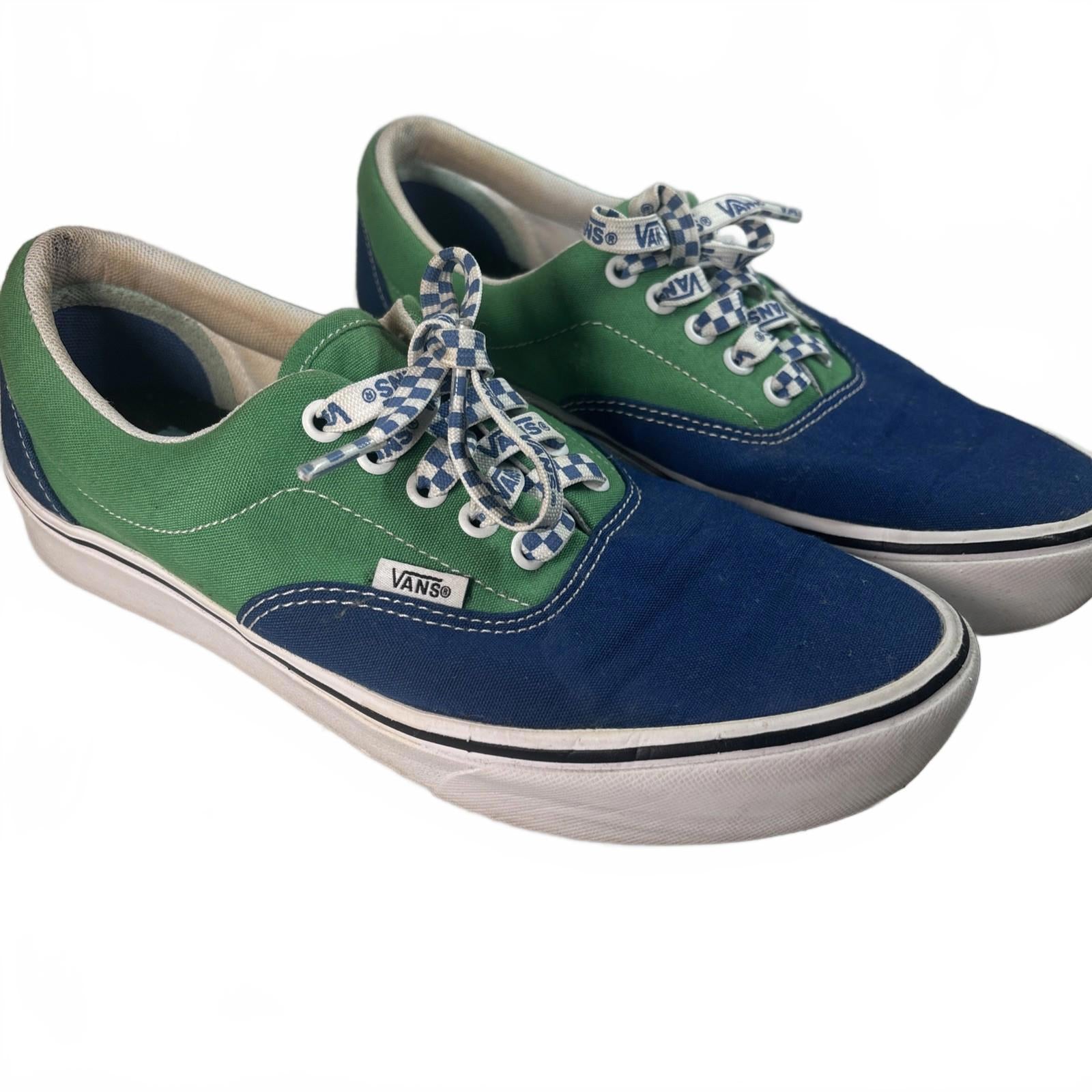 Baskets Vans Comfycush Era Lace Mix Collector Pumps Vert & Bleu UK. 8.5  US 10 - Come Sell Nearly Anything