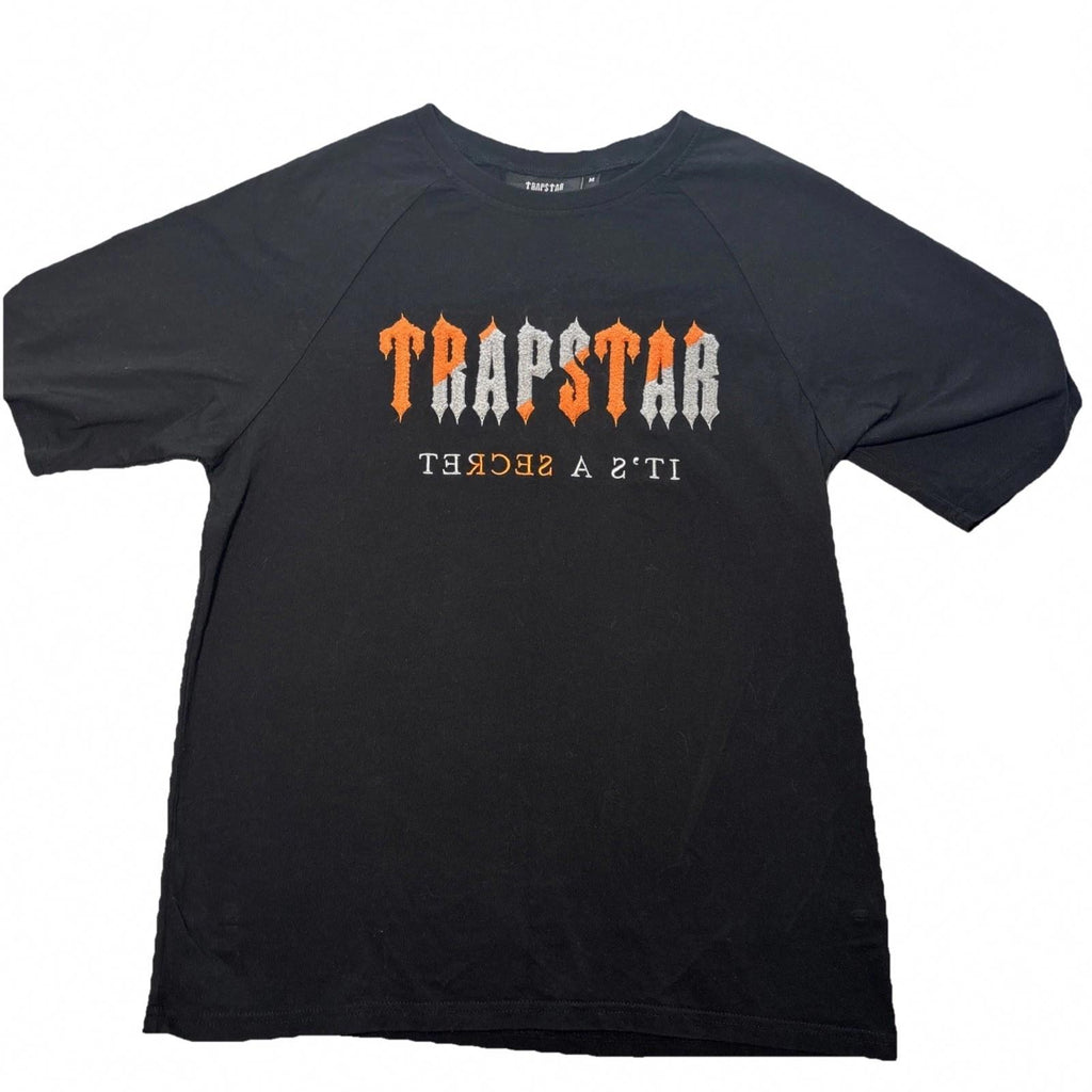 Trapstar It's A Secret Embroidered 3D Graphic Black M Crew Neck T-Shirt Tee