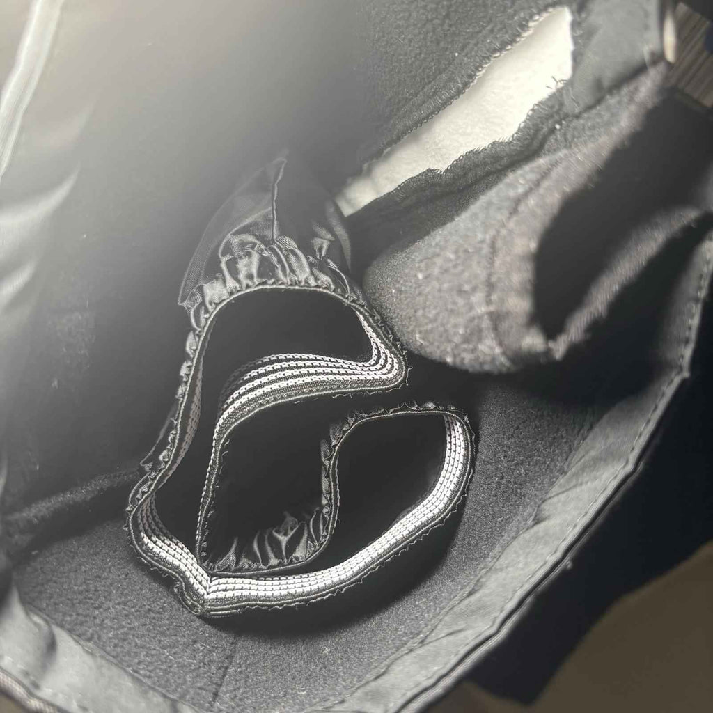 CRANE Ladies Ski Snow Snowboarding Suit Size L BNWT Black Faux Fur Trim H1