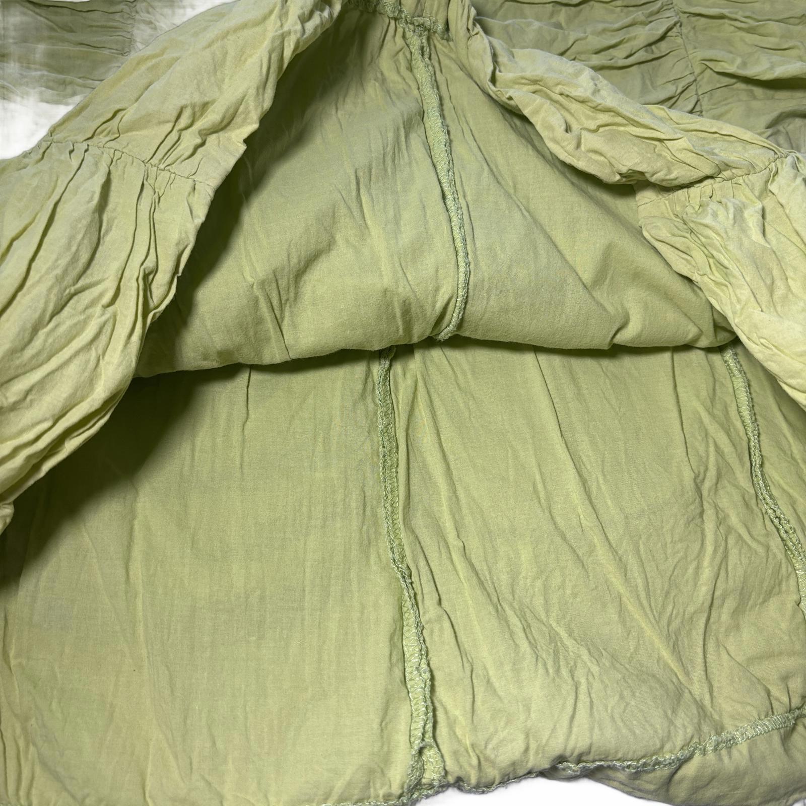 être Women's Green Ruched Skirt Size 14 Summer Y2K Style