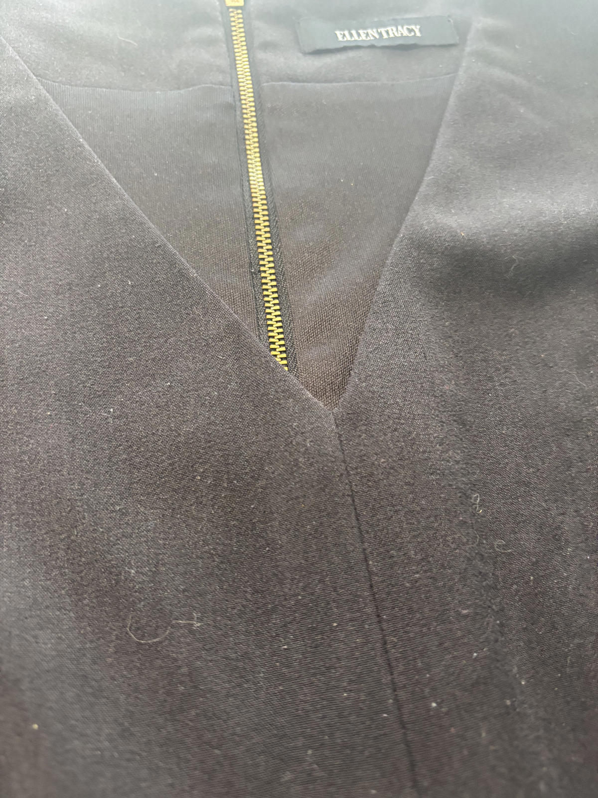 Ellen Tracy Black Sleeveless Dress Size M Classic Elegant Workwear - Come Sell Nearly Anything