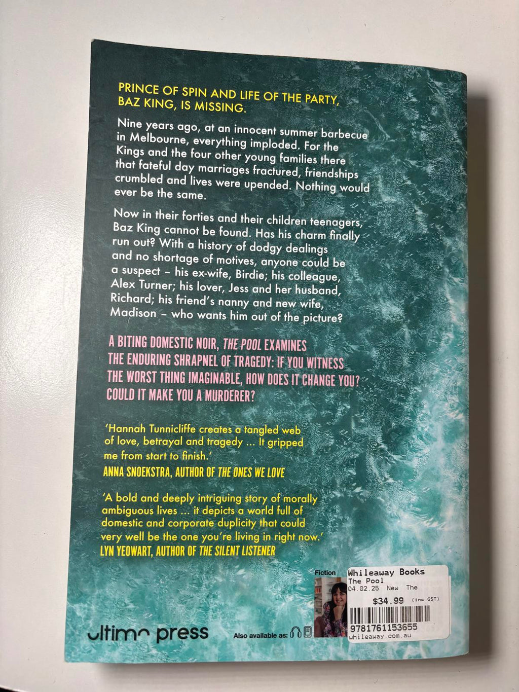 The Pool by Hannah Tunnicliffe - Mystery & Thriller Book