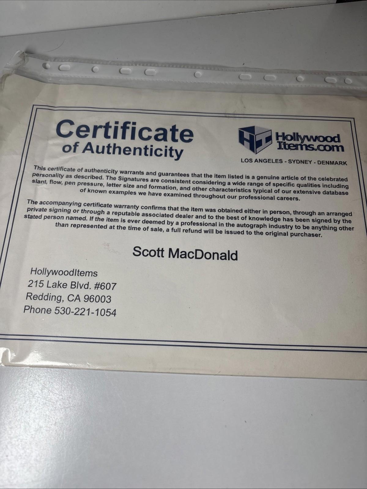 SCOTT MCDONALD  Signed SOCCEROOS Large  Photo With COA Autograph Soccer