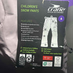 Childrens Girls CRANE Snow Extreme pink Size 6  Ski Snowboarding Pants BNWT