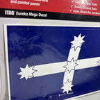 Large Eukeka Flag Printed Vinyl Sticker Boot N All 25.5cm X 18cm