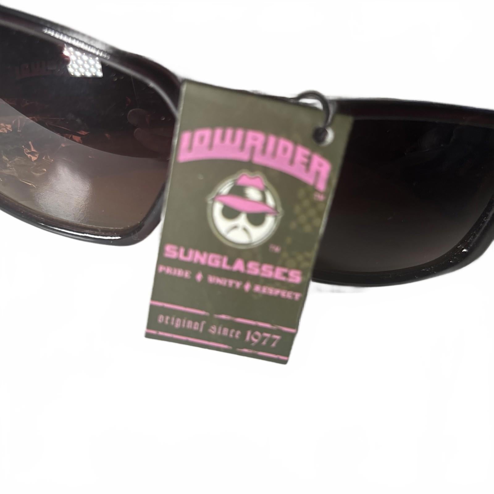 Genuine Lowrider Brand Sunglasses BNWT Brown Velvet Low Rider OG Brand - Come Sell Nearly Anything