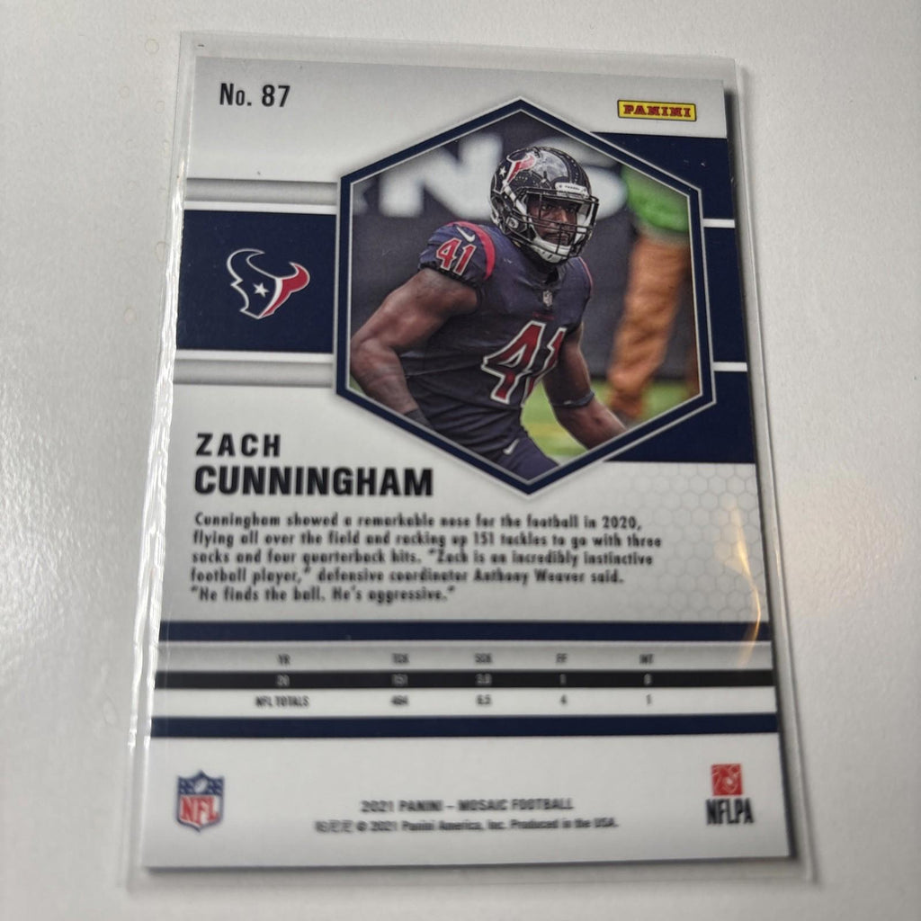 2021 Panini Mosaic Football # 87 Zach Cunningham Tennessee Titans NFL