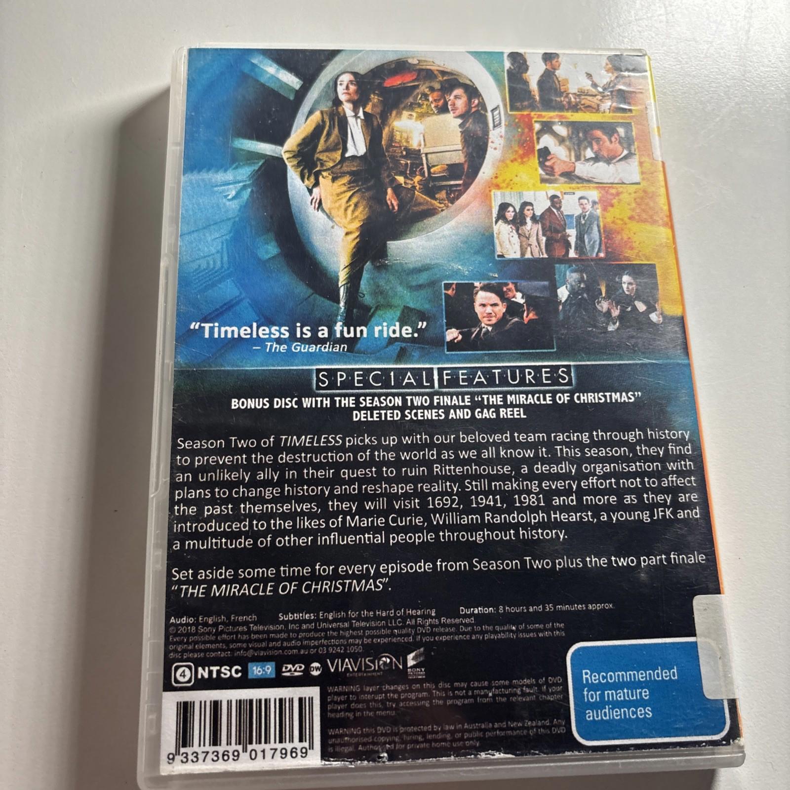 Timeless - Season 2 Complete DVD Box Set (Region 4)