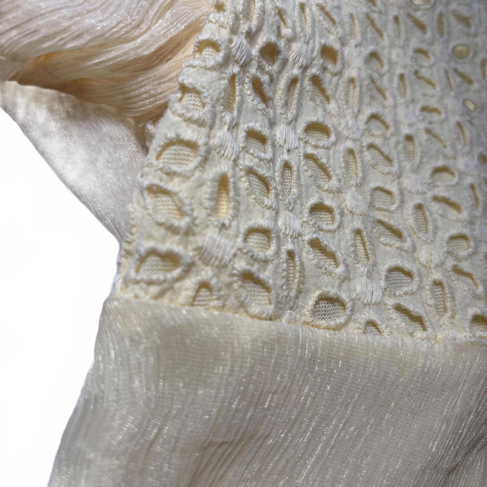 Mega Private Womenswear Yellow Embroidered Dress Size Medium - Come Sell Nearly Anything