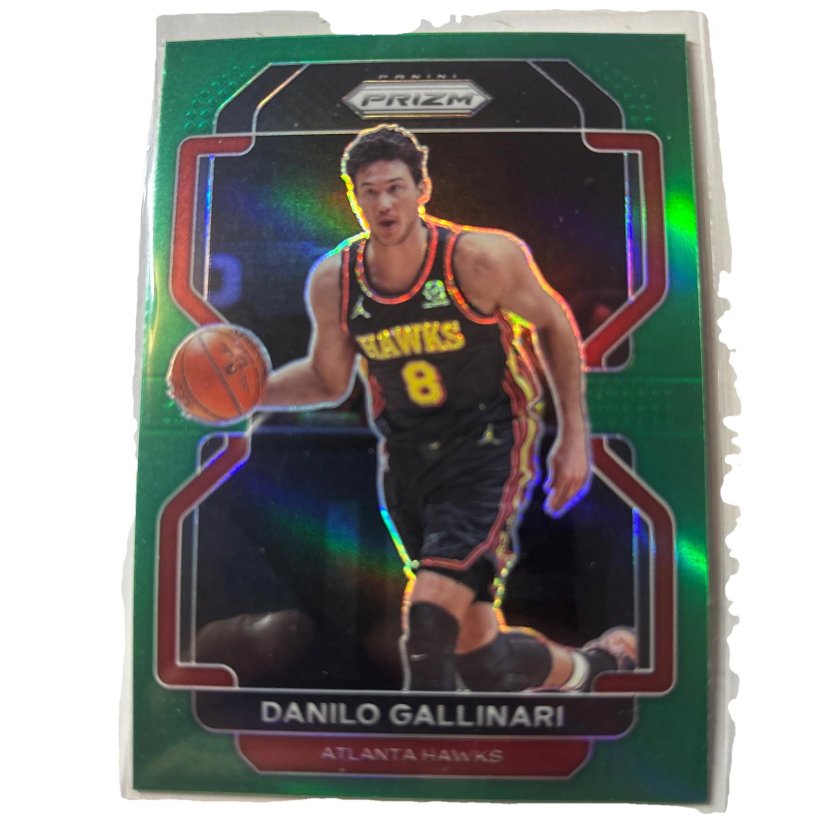 2021-22 Panini Prizm Danilo Gallinari Green Prizm #177 Hawks