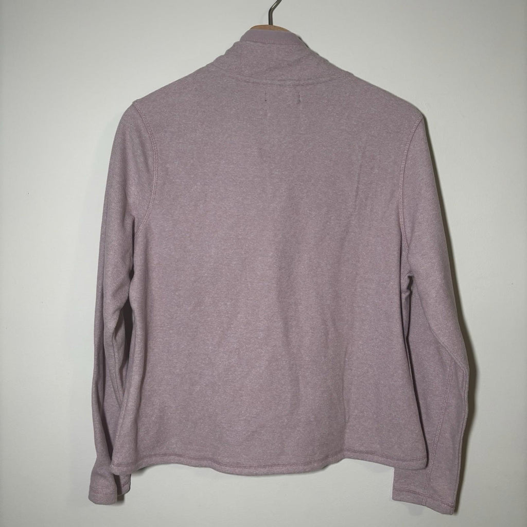 Crane Womens Large Full Zip Jacket Pink Heather Merino Wool Blend BNWT - Come Sell Nearly Anything