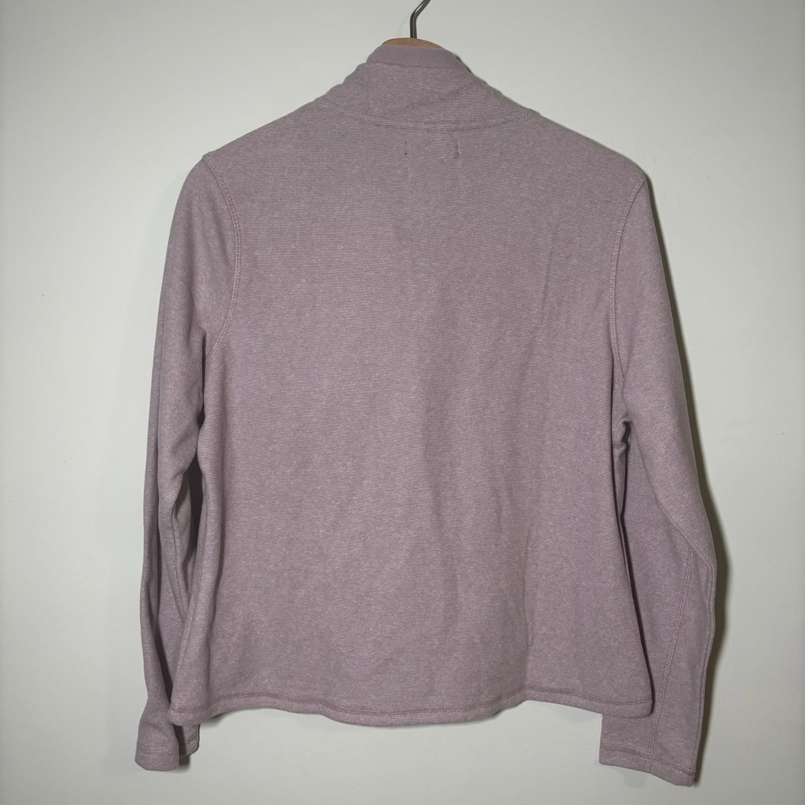 Crane Womens Large Full Zip Jacket Pink Heather Merino Wool Blend BNWT - Come Sell Nearly Anything