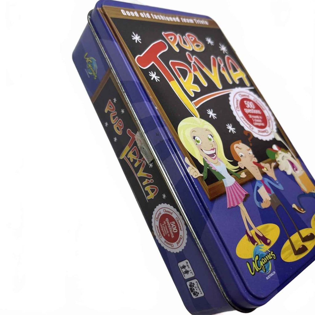 PUB TRIVIA GAME  Tin Edition 2018 UGames Good Old Fashioned Team Trivia Complete