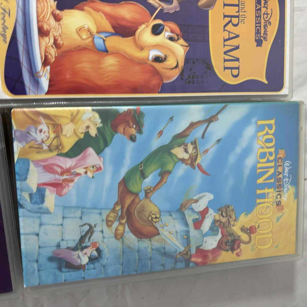 Walt Disney Classics VHS Tape Collection - Peter Pan, Lady and the Tramp, Robin 