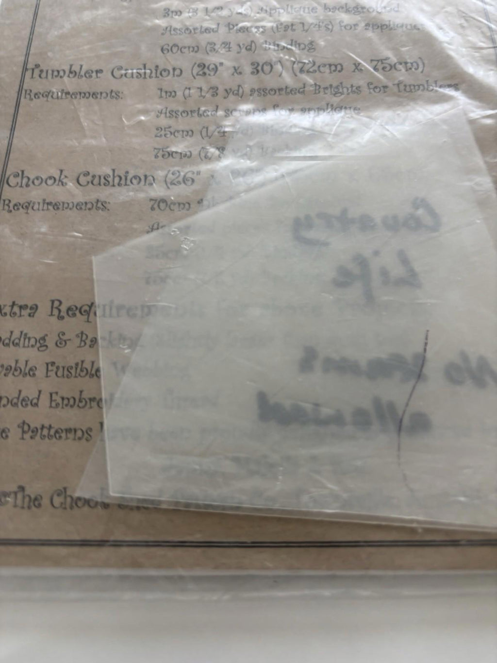 The Chook Shed - Country Life - Patchwork Wall Hanger Sew Stitch Vintage Craft - Come Sell Nearly Anything