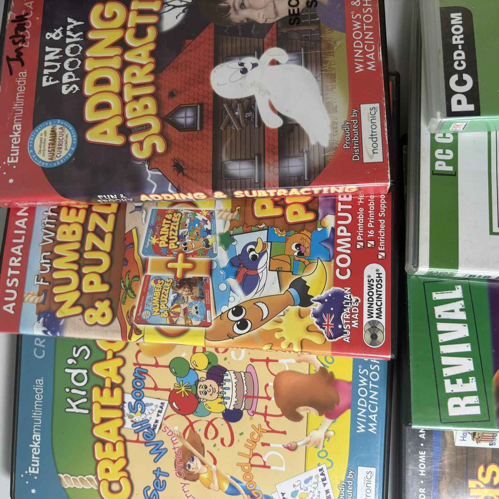 Educational PC CD-ROM Software Bundle for Kids