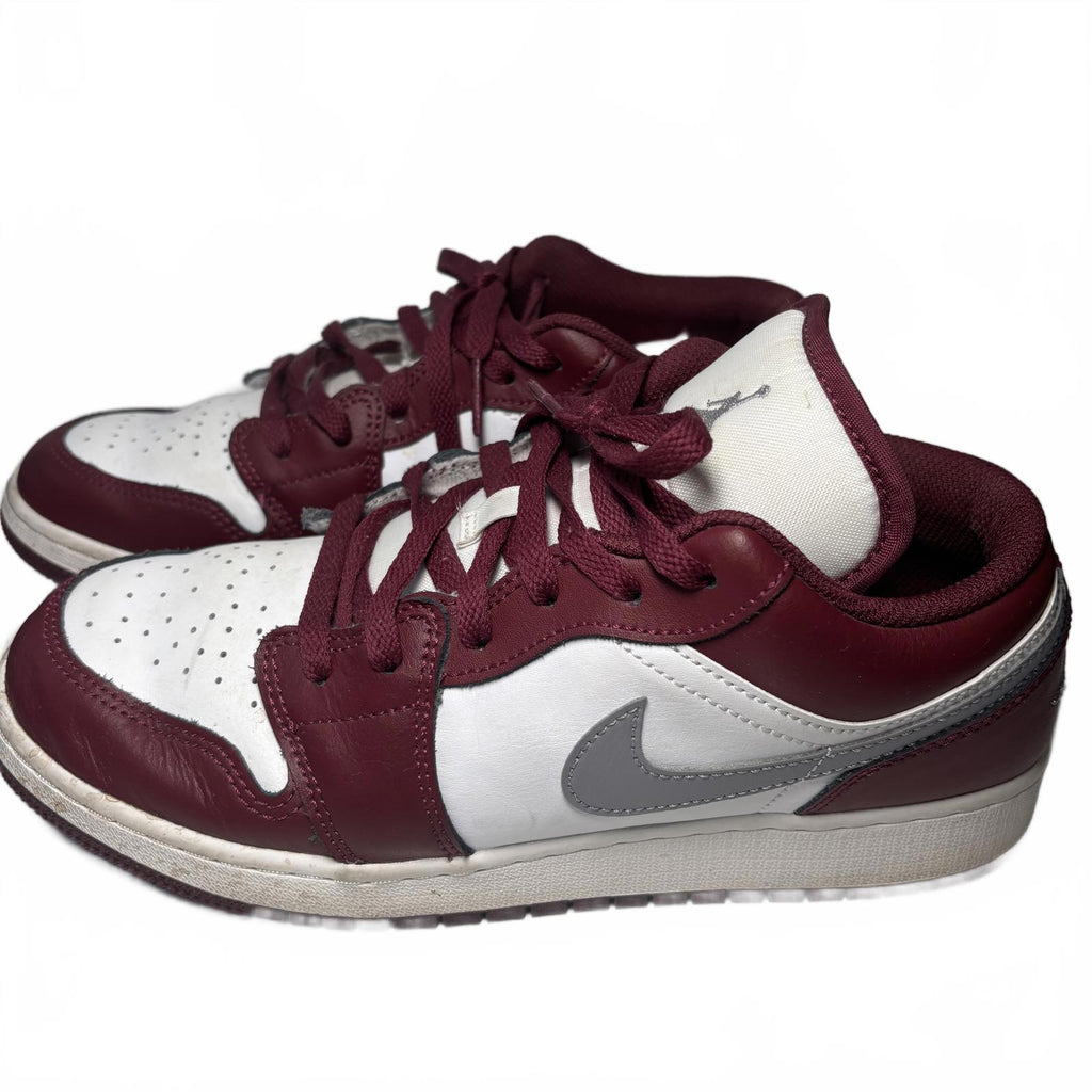 Nike Air Jordan 1 Low Men's Sneakers Size 7 Burgundy White