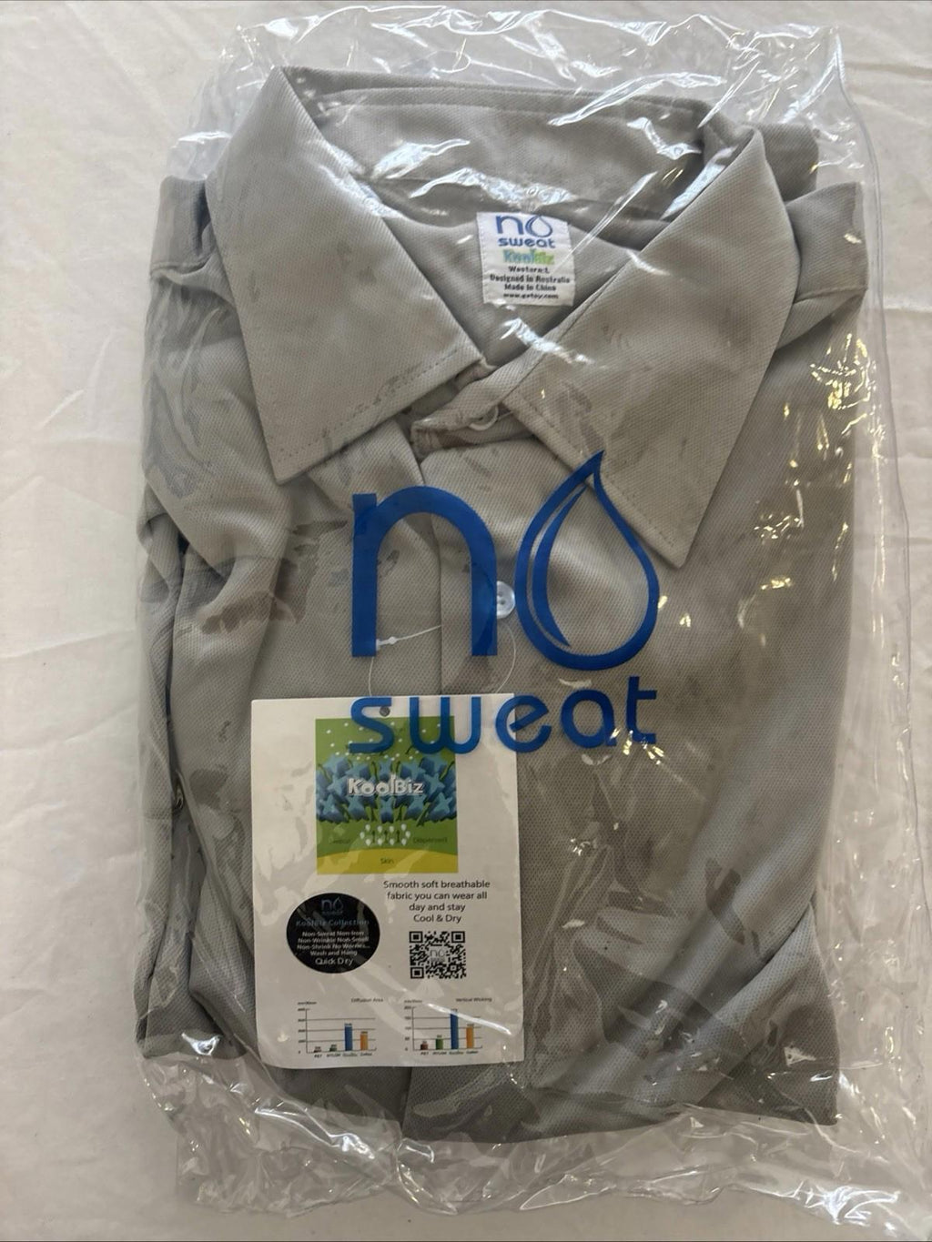 Genuine No Sweat Resistant Shirt Exercise Gym Work & Stay Dry L - Come Sell Nearly Anything