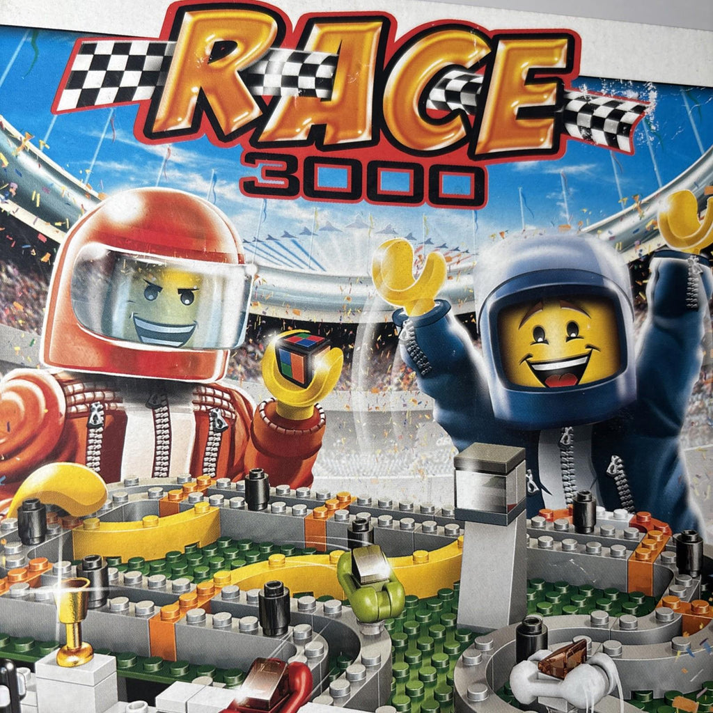 Lego Race 3000 Board Game 3839 Racing Track Complete w/Box & Manuals (Used).