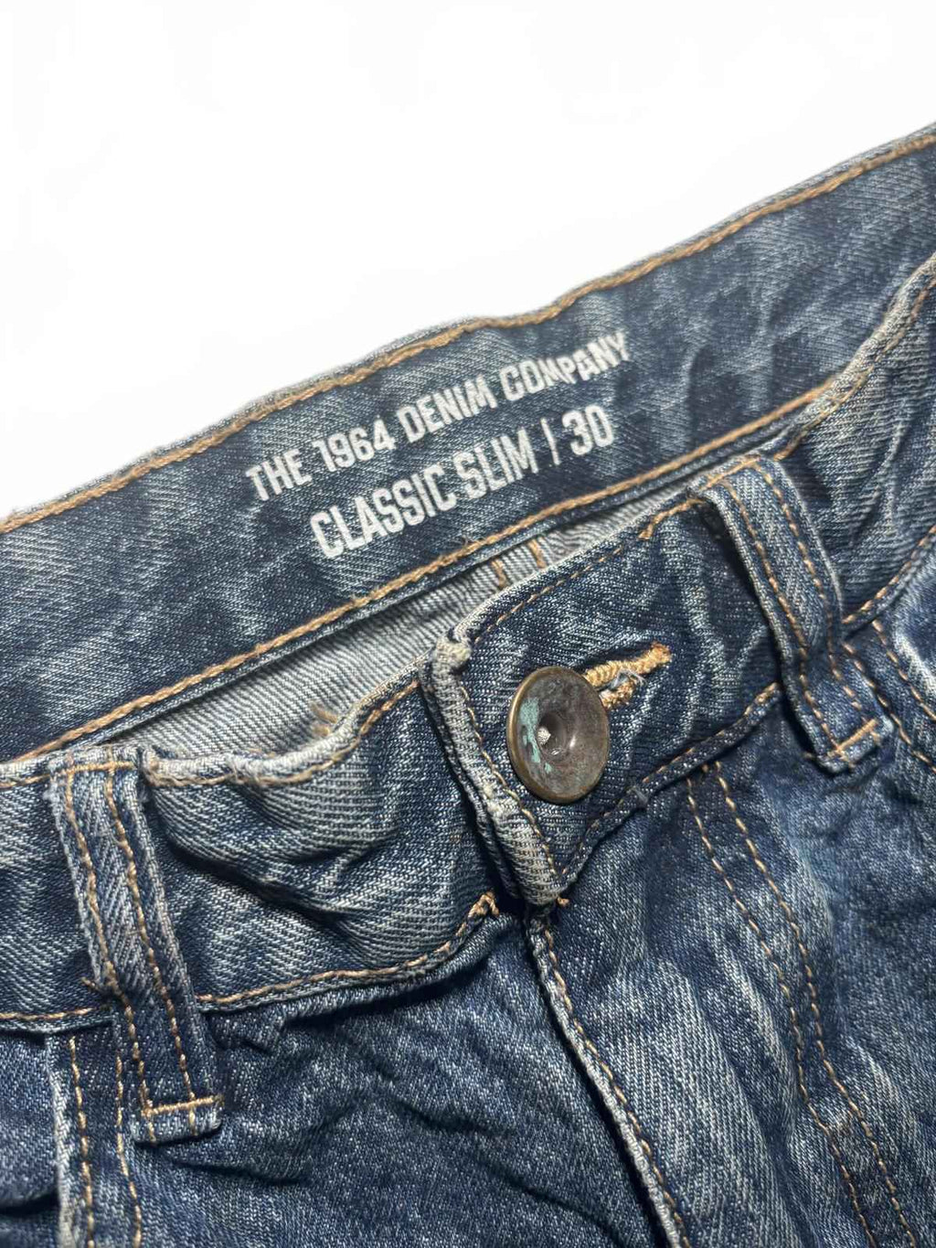 The 1964 Denim Company Men's Classic Slim Jeans Size 30