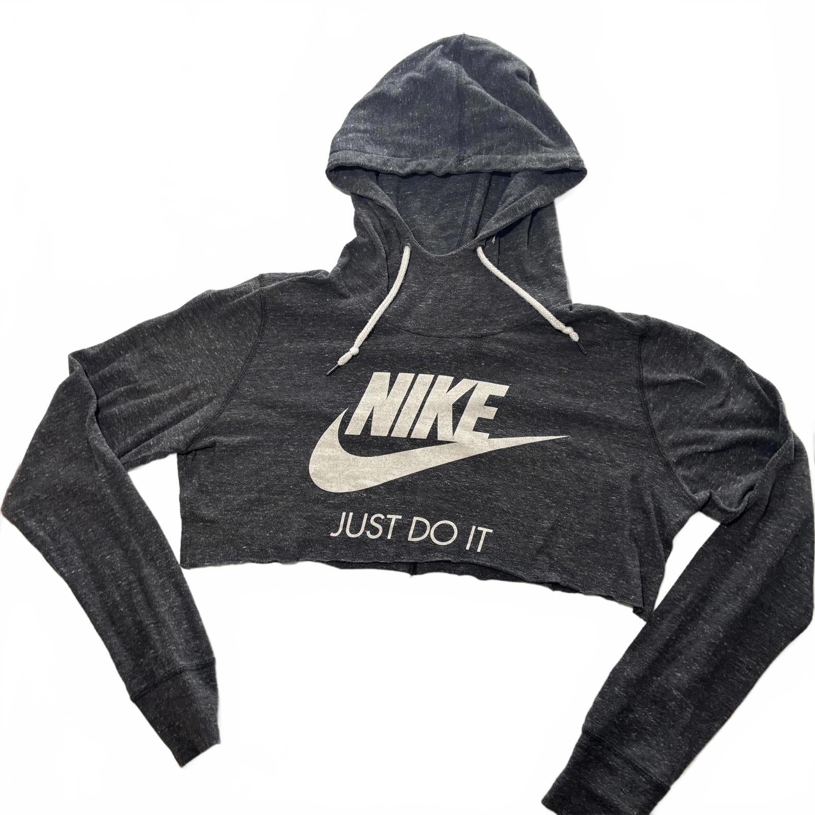 Nike Women's Cropped Hoodie Large Casual Streetwear Summer
