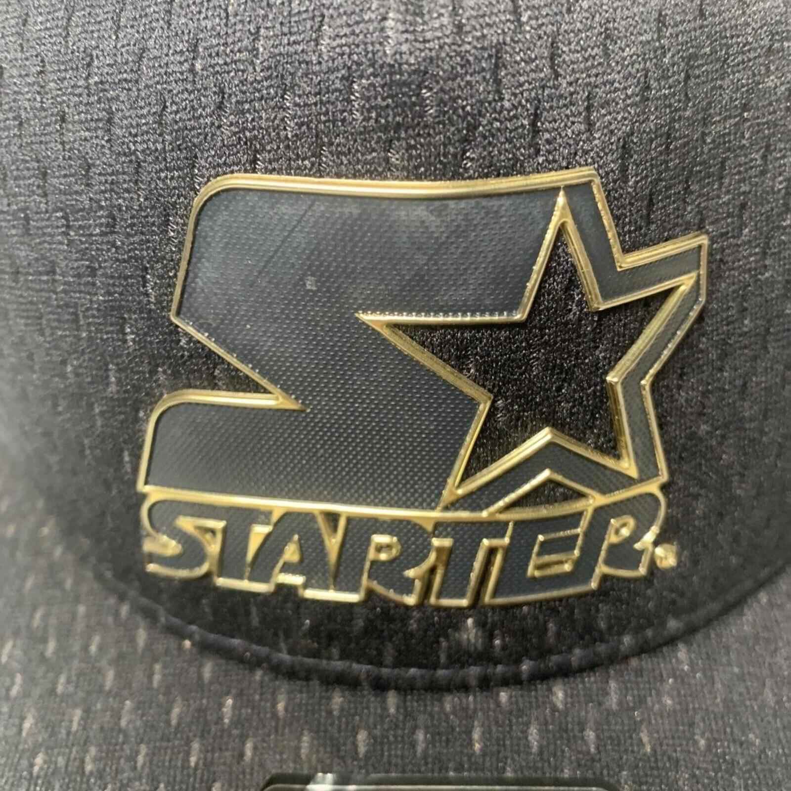 Caps Men Starter Black Label Authentic Cap SUB702121200 Black And Gold Very Rare