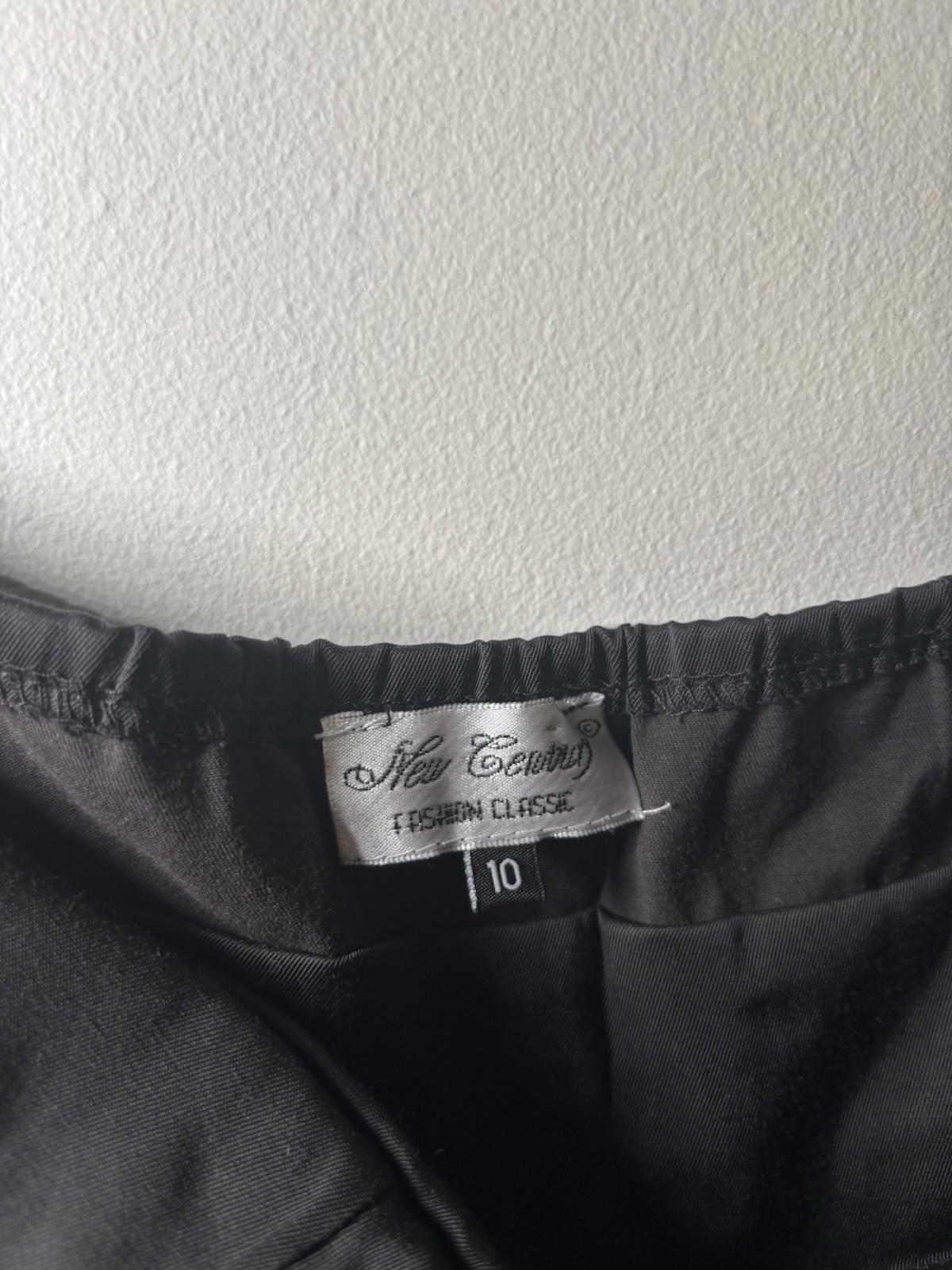 New Century Women's Strapless Black Dress Size 10 Elegant Evening Wear - Come Sell Nearly Anything