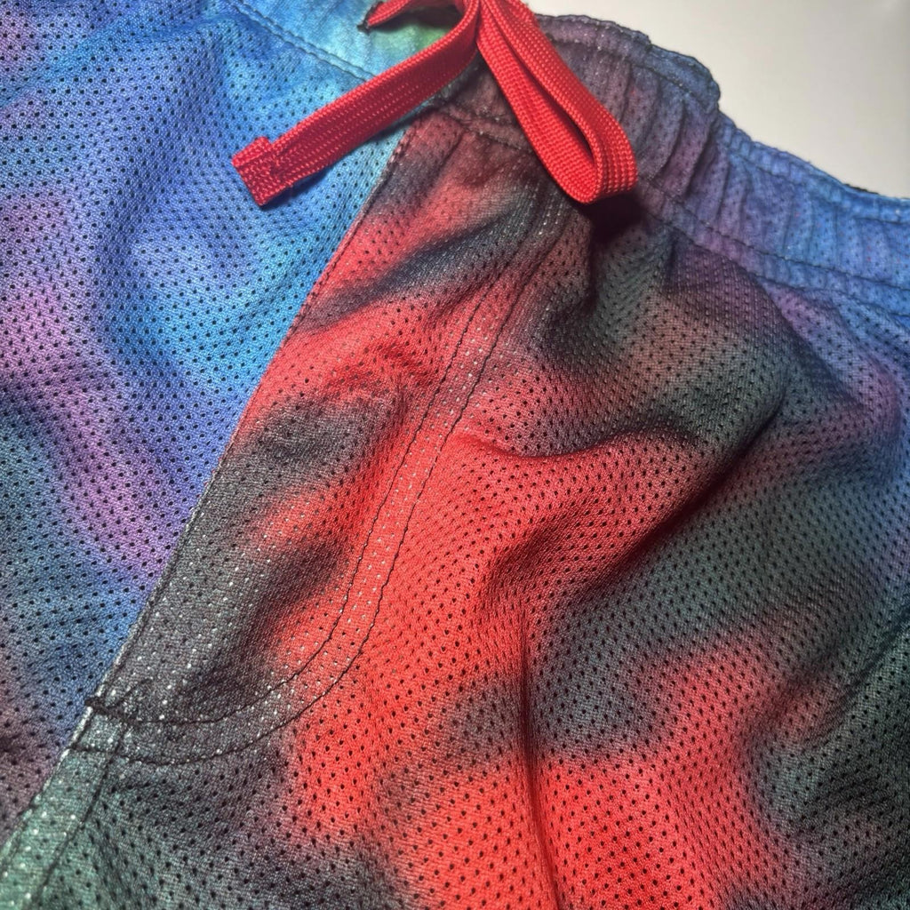 Absent Board Shorts Reverse-able Mens Sz 34 Rainbow Black Fluro Surf Skate T114 - Come Sell Nearly Anything