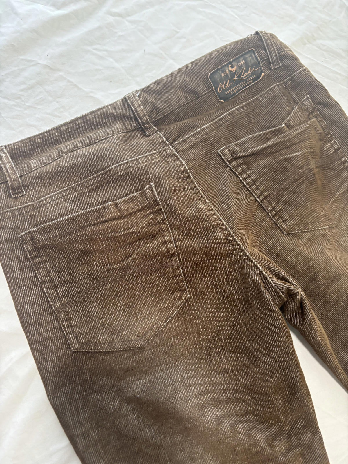 Old Khaki Women's Corduroy Pants Size Waist 40cm - Come Sell Nearly Anything