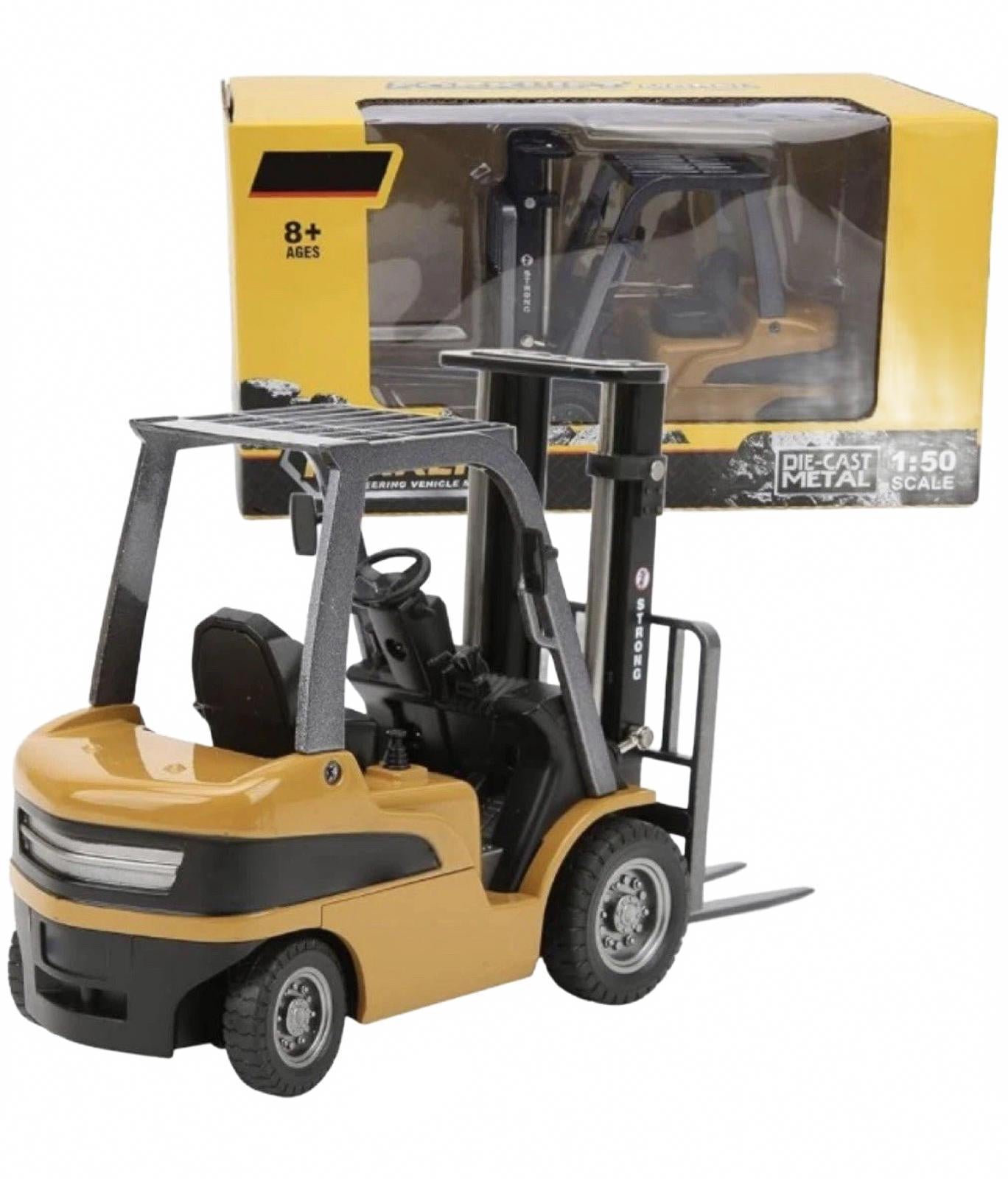 Huina Forklift 1:50 Scale Diecast Metal Model Professional Toy 1717