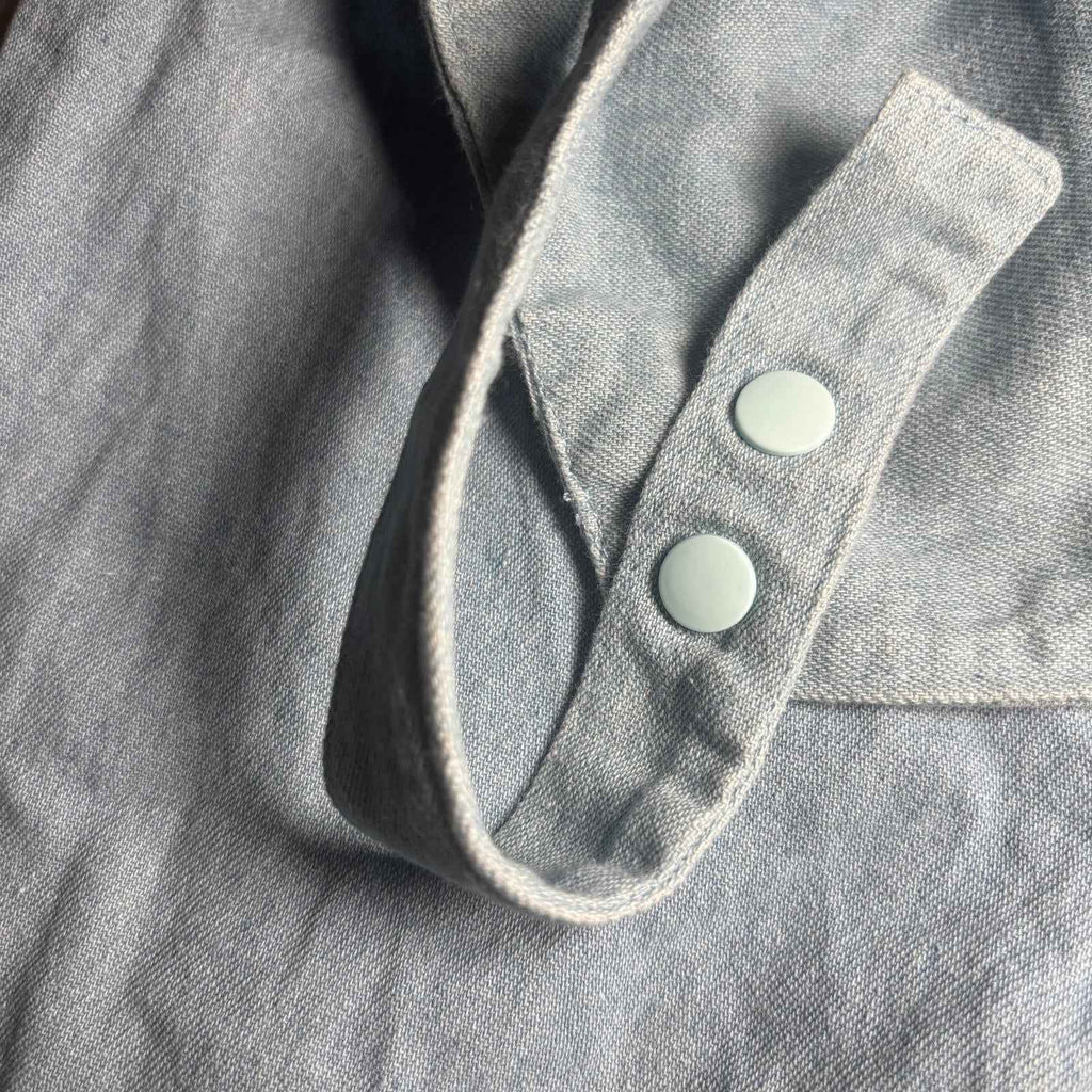 Denim Overalls Light Blue Cotton Elastane Adjustable Straps