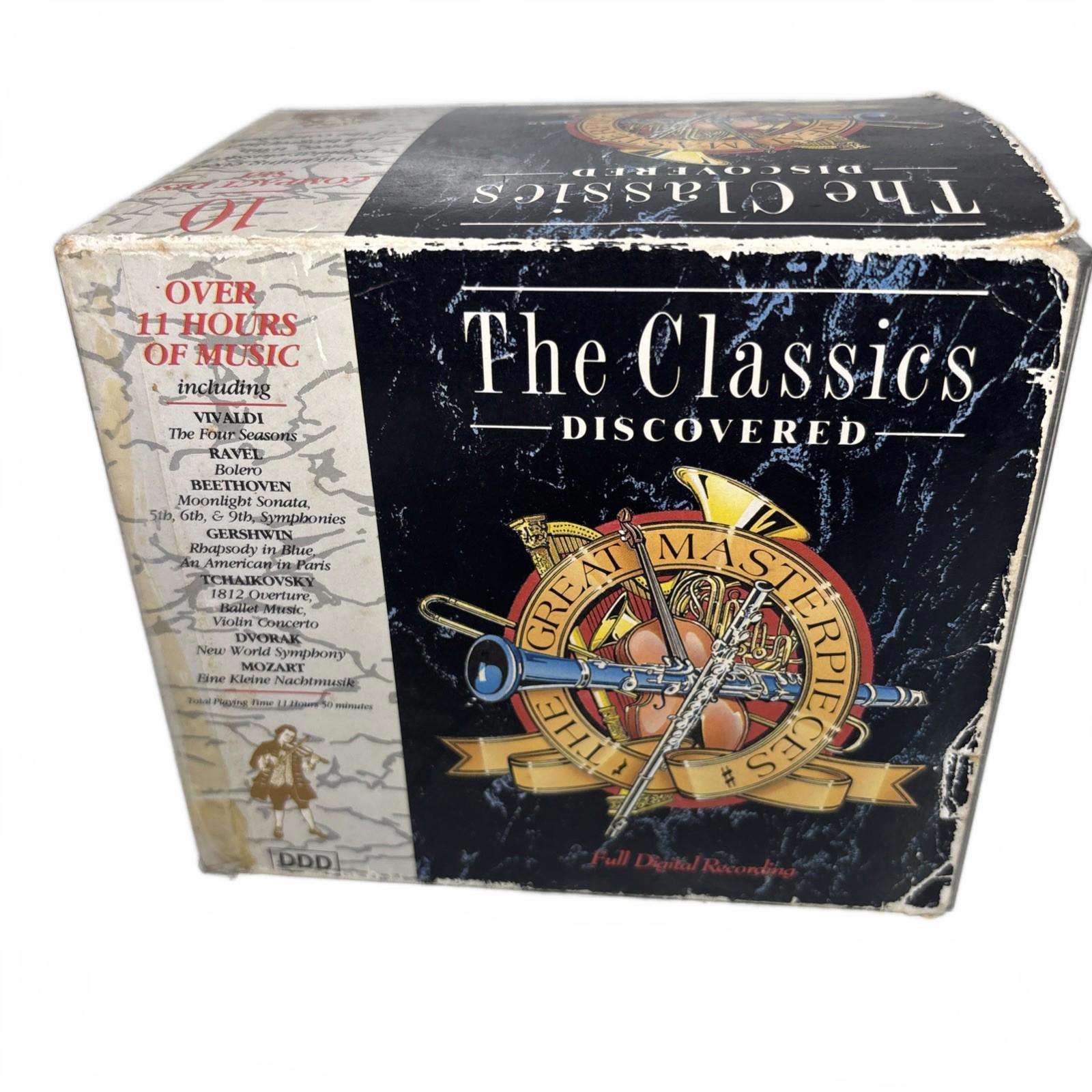 Famous Composers CD 10 Disc Set The Classics Discovered Mozart Beethoven Bach - Come Sell Nearly Anything