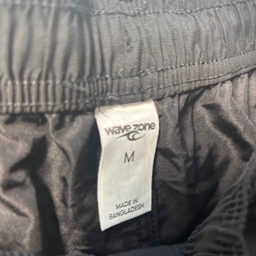 Wave Zone Medium Men's Black Swim Trunks #MensSwimwear #WaveZone #Medium