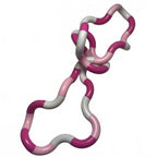 PINK AND WHITE SMIGGLE TWIST AND TURN FIDGET TOY