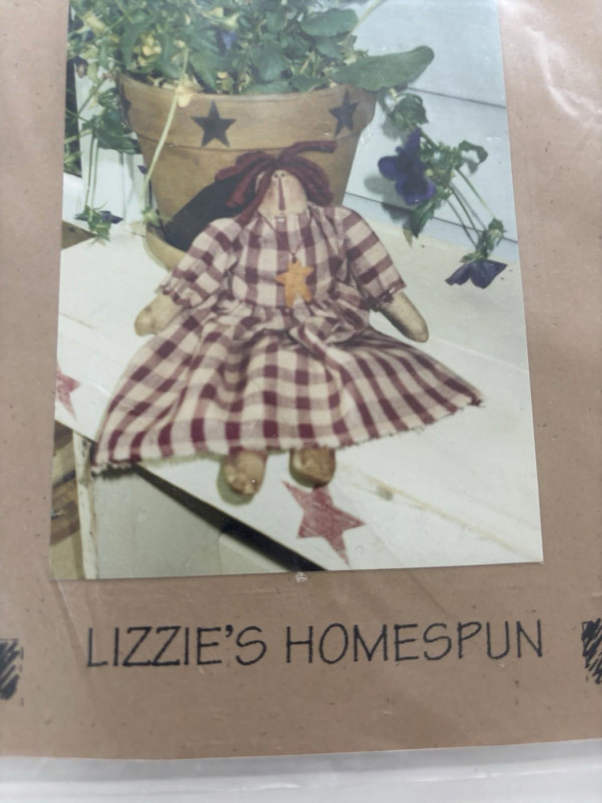 Lizzie Homespun - Annie - Patchwork Cottagecore Simple Stitchery Pattern - Come Sell Nearly Anything