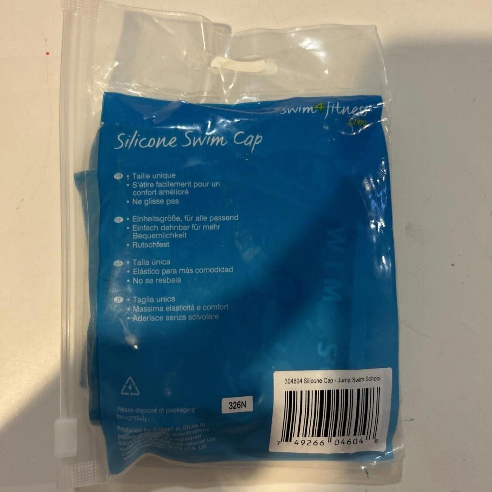 2 X Zoggs Silicone Swimming Cap JUMP! Print. - Come Sell Nearly Anything