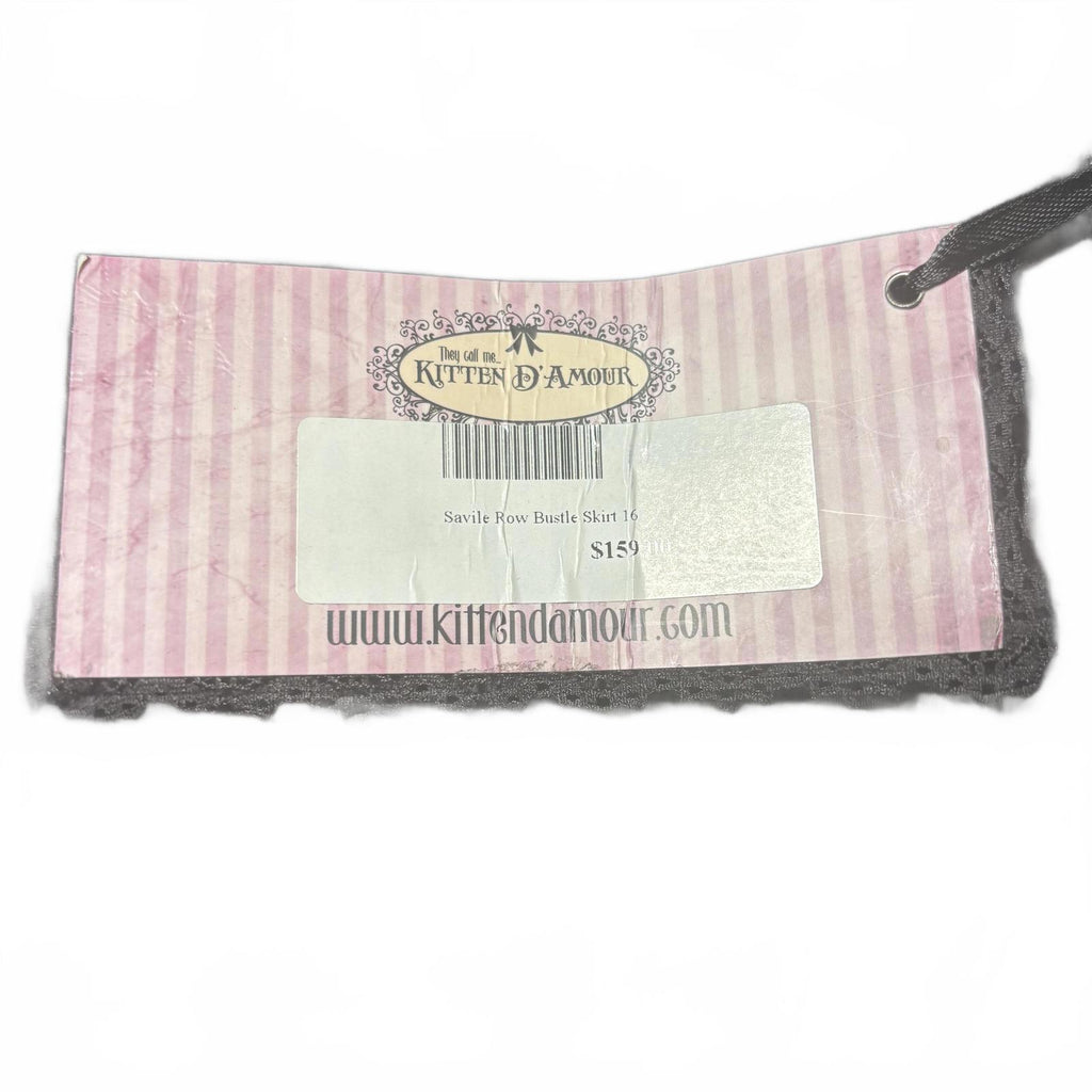 Kitten D'Amour Women's Black Skirt Size 16 Elegant Ruffle Detail - Come Sell Nearly Anything