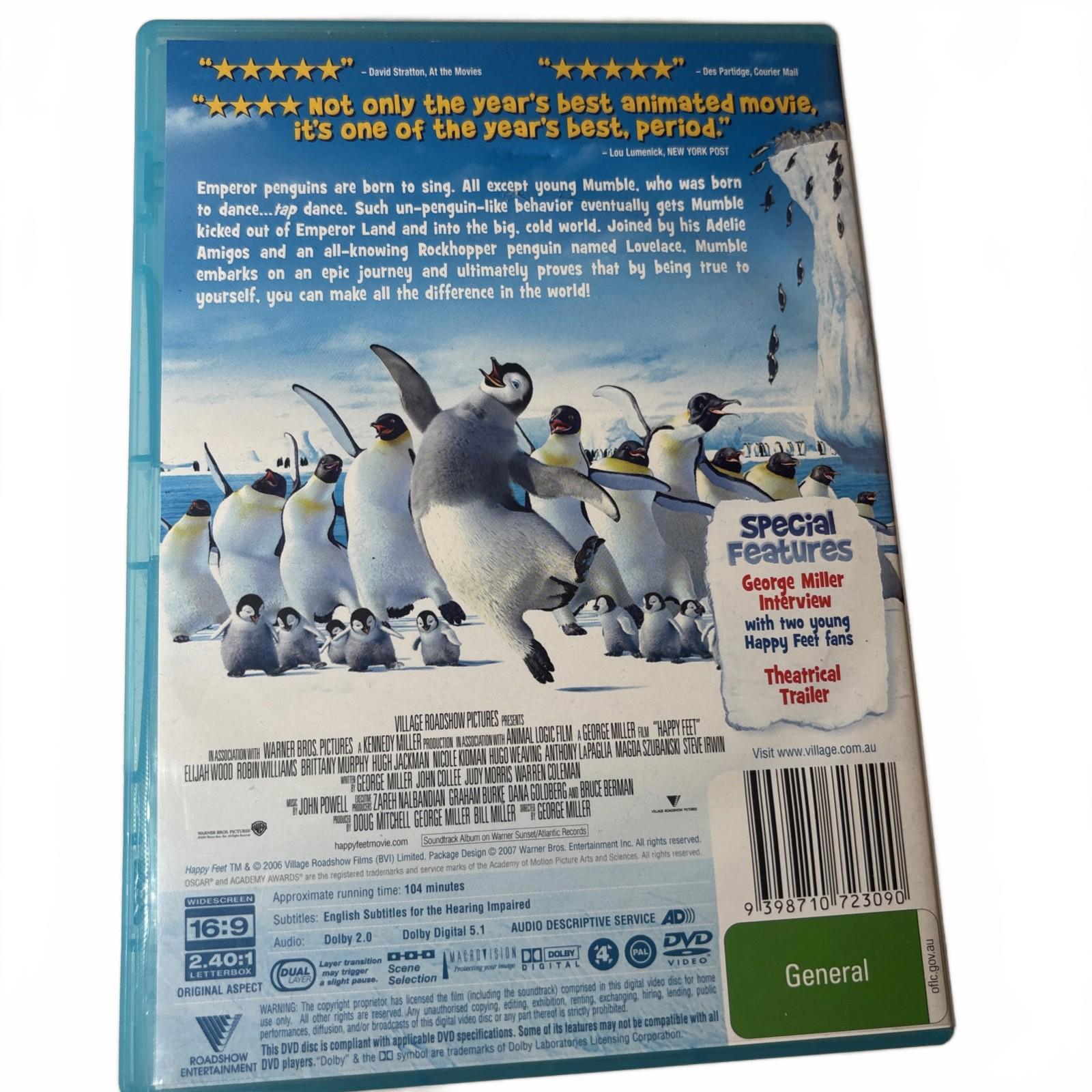 Happy Feet Kids Comedy Funny Animation Music Song Special Features DVD 3D Cover - Come Sell Nearly Anything