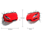 3D FX Deco Hot Red Sports Car Led Night Light Wall Toys Art Room Deco Hot