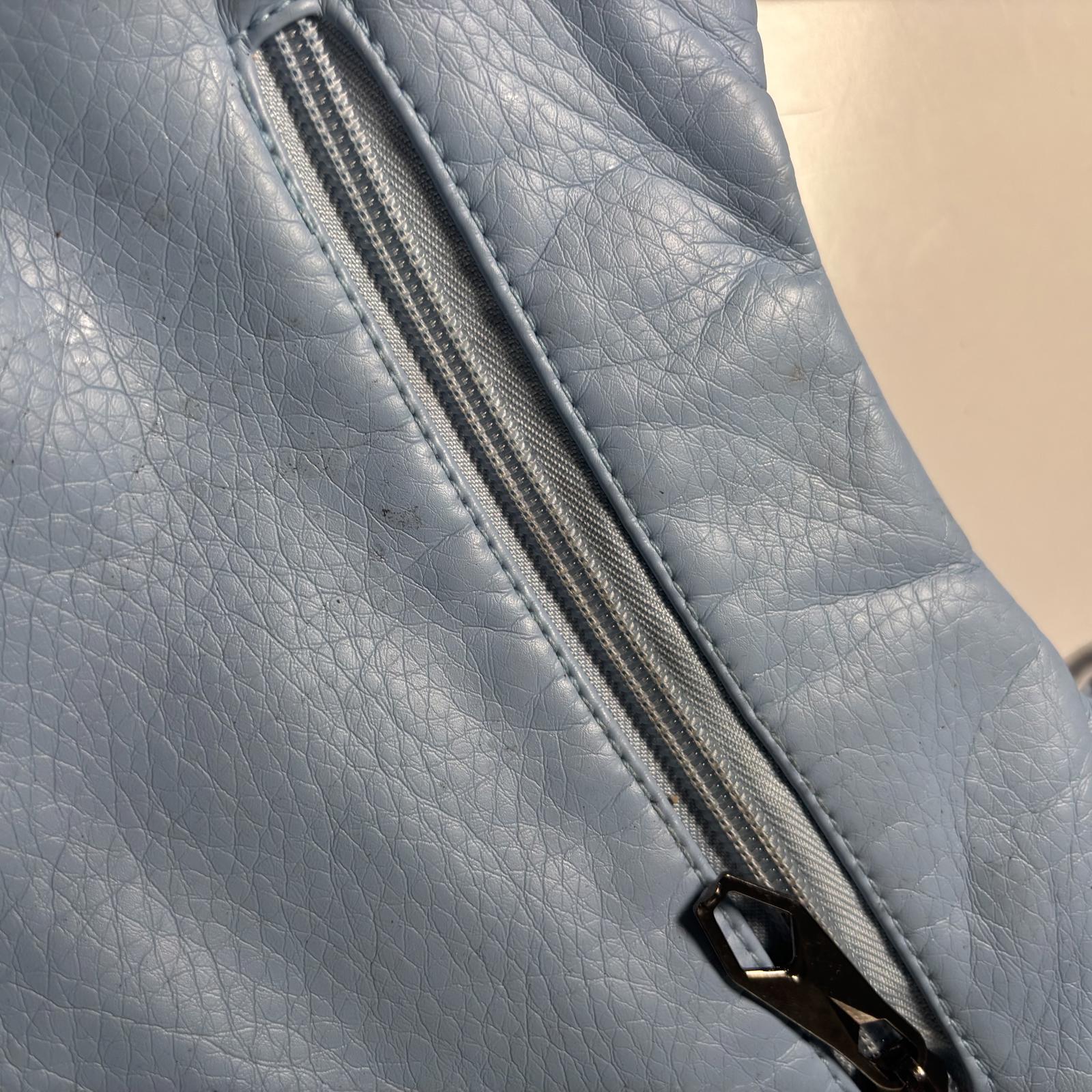 Light Blue Women's Shoulder Bag with Braided Detailing - Come Sell Nearly Anything