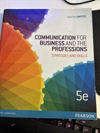 Professional and Business Communication: Personal Strategies 4th Edition - Come Sell Nearly Anything