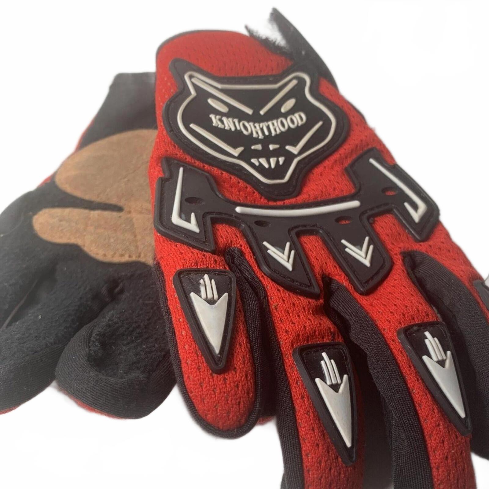 Kids Bike Gloves Motocross BMX MTB - Red Never Worn - - Come Sell Nearly Anything