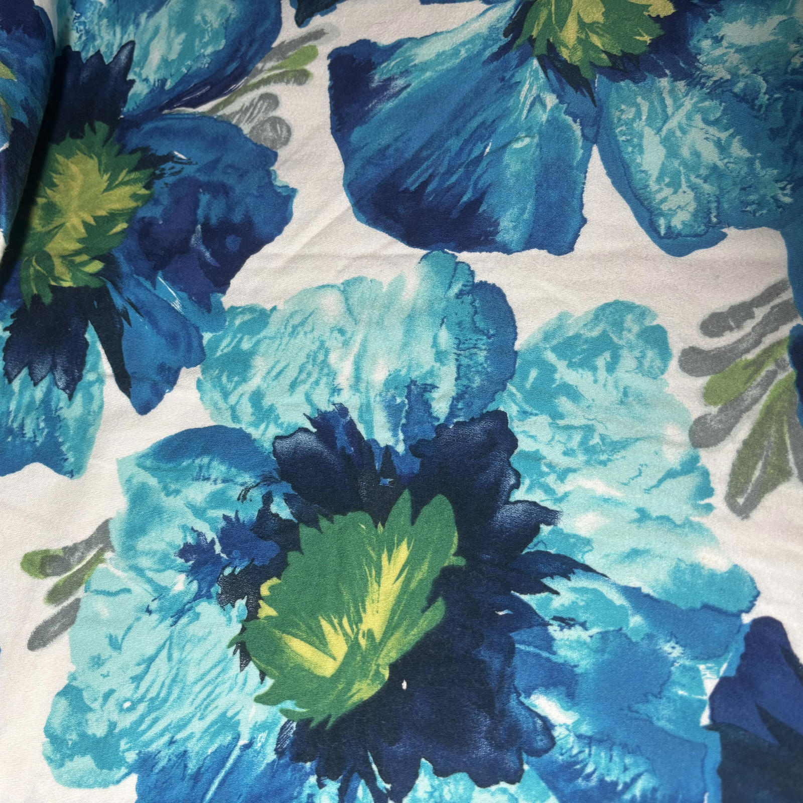 Chico Loco Women's Floral Skirt Size 14 Blue White Green #WomensSkirt #FloralSkq - Come Sell Nearly Anything