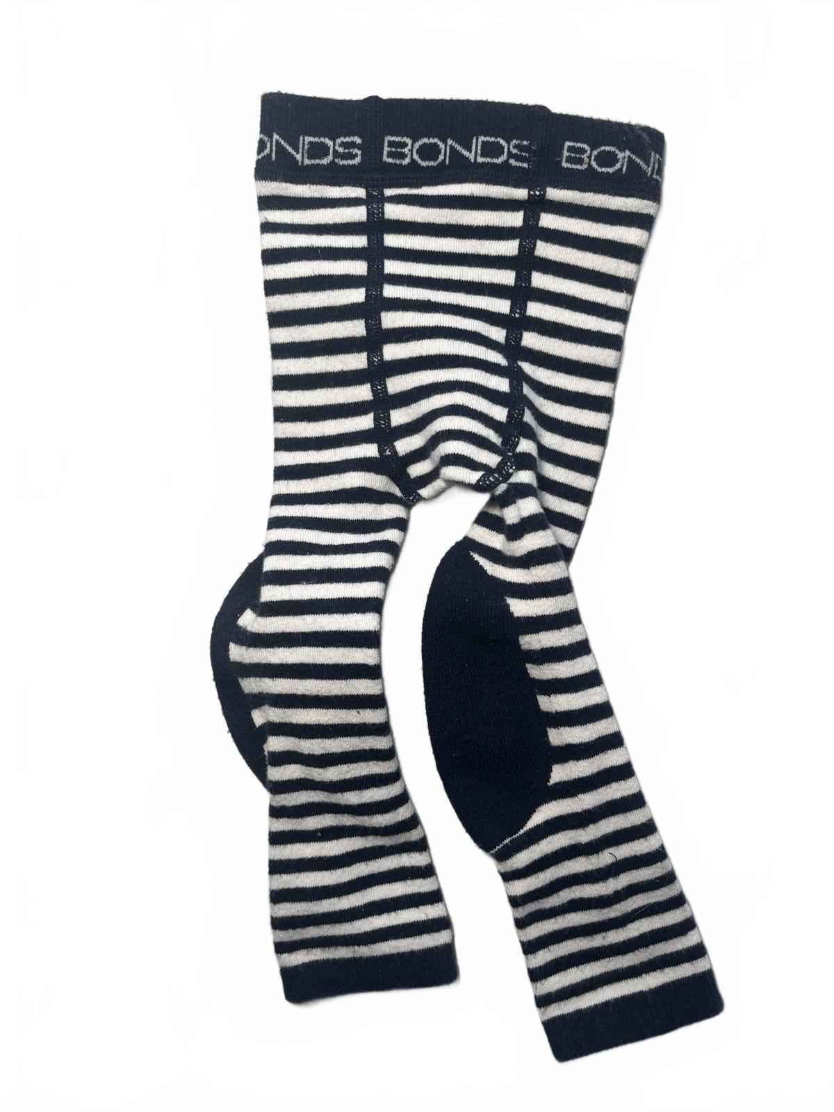 Bonds Baby Leggings  s Size 6-18 Months Striped Navy White