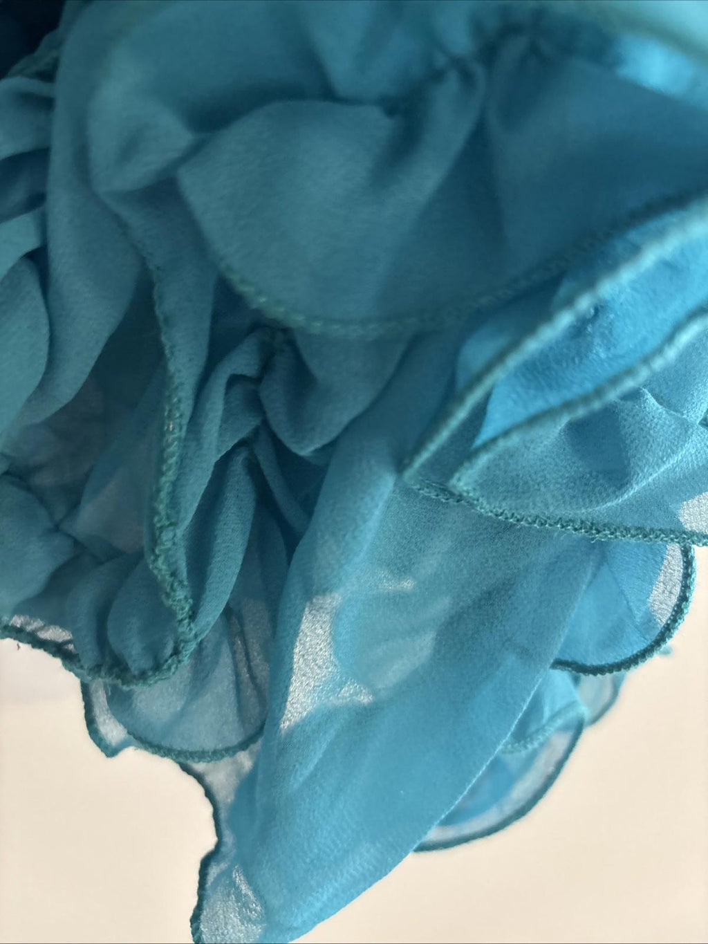 Filo S 14 Green Very Sheer Long Sleeveless Top Handkerchief Hem  BNWT - Come Sell Nearly Anything