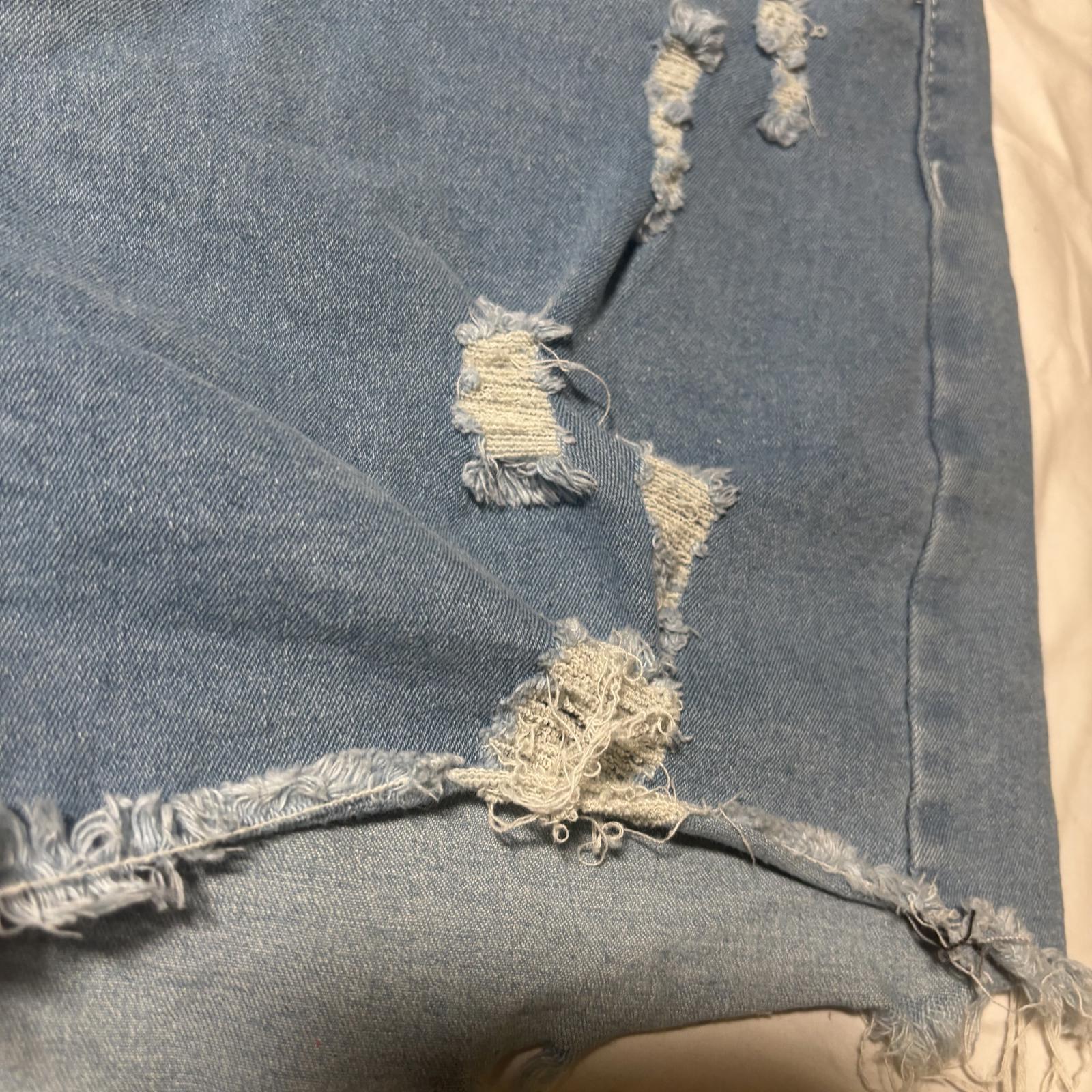 Distressed Denim Shorts Large Women's Casual Summer Shorts - Come Sell Nearly Anything