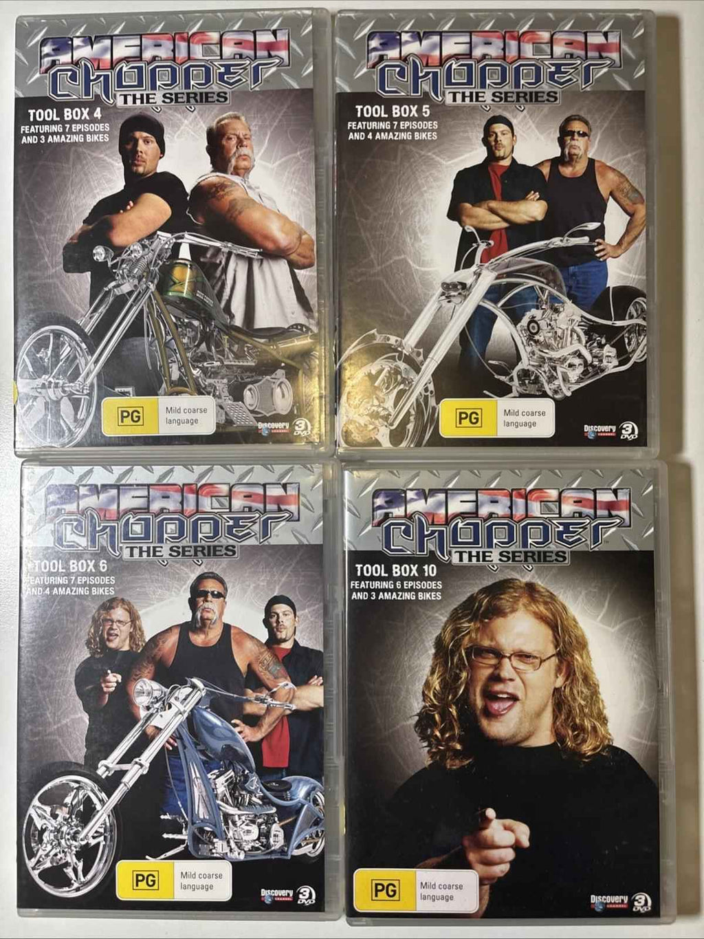 45 X American Chopper DVD Bundle Tool Box 2 4 5 6 & 10 Series Sets